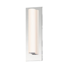 Load image into Gallery viewer, Tubo Slim Panel LED Bath Vanity Light in Small/Polished Chrome/Flat Trim.