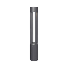 Load image into Gallery viewer, Turbo Outdoor LED Bollard in Charcoal.