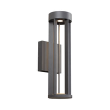 Load image into Gallery viewer, Turbo Outdoor LED Wall Light in Charcoal.