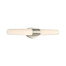 Load image into Gallery viewer, Tusk LED Bath Bar in Brushed Nickel.