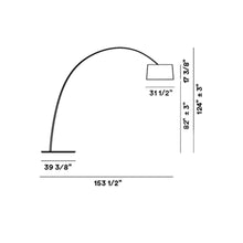 Load image into Gallery viewer, Twice As Twiggy LED Floor Lamp - line drawing.