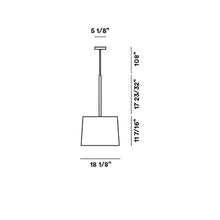 Load image into Gallery viewer, Twiggy Grande Pendant Light - line drawing.