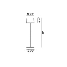 Load image into Gallery viewer, Twiggy Reading Floor Lamp - line drawing.