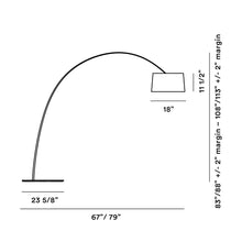 Load image into Gallery viewer, Twiggy Wood Floor Lamp - line drawing.