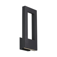 Load image into Gallery viewer, Twilight Outdoor LED Wall Light in Black.
