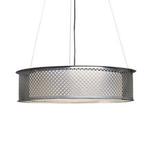 Load image into Gallery viewer, Clarus Drum LED Pendant Light in Cloverleaf/Chrome.