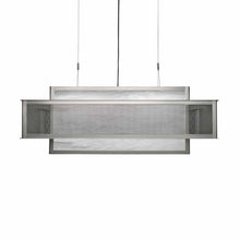 Load image into Gallery viewer, Duo LED Linear Pendant Light in Satin Pewter.