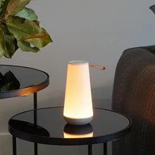 Load image into Gallery viewer, UMA LED Mini Sound Lantern in living room.
