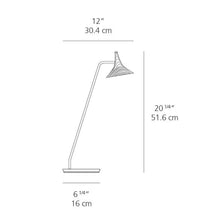 Load image into Gallery viewer, Unterlinden LED Table Lamp - line drawing.