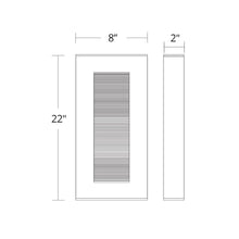 Load image into Gallery viewer, Urban LED Wall Light - line drawing.