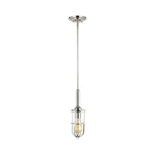 Load image into Gallery viewer, Urban Renewal Closed Cage Pendant Light in Polished Nickel.