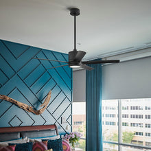 Load image into Gallery viewer, Vail LED Ceiling Fan in living room.