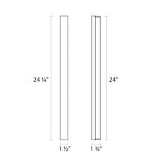 Load image into Gallery viewer, Vanity™ Slim 24" LED Bath Vanity Wall Light - line drawing.