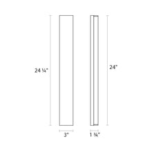 Load image into Gallery viewer, Vanity™ Wide LED Bath Vanity Light - line drawing.