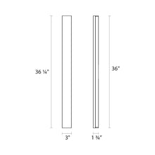Load image into Gallery viewer, Vanity™ Wide LED Bath Vanity Light - line drawing.