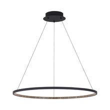 Load image into Gallery viewer, Vellavi LED Chandelier in Large/Nightshade Black.