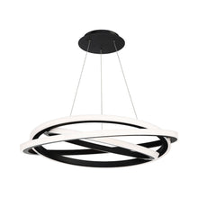 Load image into Gallery viewer, Veloce LED Chandelier in Black (Medium).