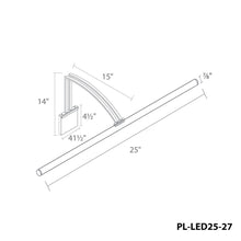 Load image into Gallery viewer, Vibe LED Picture Light - line drawing.