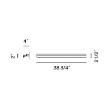 Load image into Gallery viewer, Millenium Bath Wall Light - line drawing.