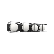 Load image into Gallery viewer, 18 Vanity Wall Light in Black (4-Light).