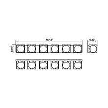 Load image into Gallery viewer, 18 Vanity Wall Light - line drawing.