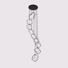 Load image into Gallery viewer, C1088 LED Multi Light Pendant Light in Detail.