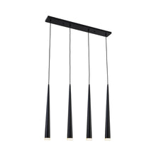 Load image into Gallery viewer, P0417 LED Linear Pendant Light in Black.
