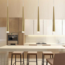 Load image into Gallery viewer, P0417 LED Linear Pendant Light in dining room.