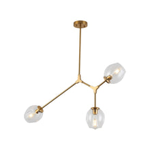 Load image into Gallery viewer, P2069 Linear Pendant Light in Aged Brass (3-Light).