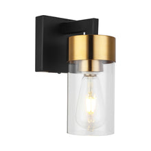 Load image into Gallery viewer, WS705 Bath Wall Light in Aged Brass/Black.