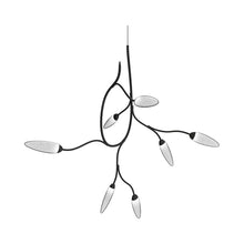 Load image into Gallery viewer, Vines™ LED Pendant Light in Satin Black (7-Light).
