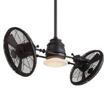 Load image into Gallery viewer, Vintage Gyro LED Ceiling Fan in Kocoa.