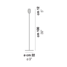 Load image into Gallery viewer, Damasco Floor Lamp - line drawing.