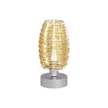 Load image into Gallery viewer, Damasco Table Lamp in Crystal Amber (Small).