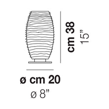 Load image into Gallery viewer, Damasco Table Lamp - line drawing.