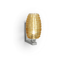 Load image into Gallery viewer, Damasco Wall Light in Crystal Amber (3-Inch).