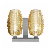 Load image into Gallery viewer, Damasco Wall Light in Crystal Amber (7-Inch).