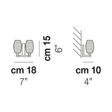 Load image into Gallery viewer, Damasco Wall Light - line drawing.
