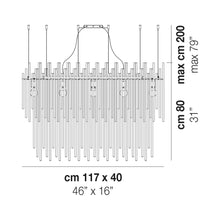Load image into Gallery viewer, Diadema SP 02 Chandelier - line drawing.