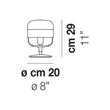 Load image into Gallery viewer, Futura Table Lamp - line drawing.