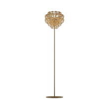 Load image into Gallery viewer, Giogali Floor Lamp in Matt Bronze/Crystal Amber.