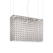 Load image into Gallery viewer, Giogali Rectangular Pendant Light in Crystal Silver/Glossy Chrome (Large).