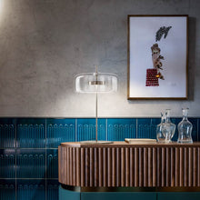 Load image into Gallery viewer, Jube G LED Table Lamp in living room.
