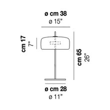 Load image into Gallery viewer, Jube G LED Table Lamp - line drawing.