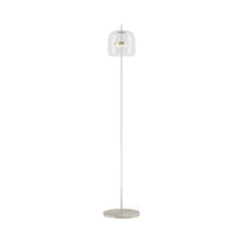 Load image into Gallery viewer, Jube LED Floor Lamp in Matt Steel/Crystal Transparent.