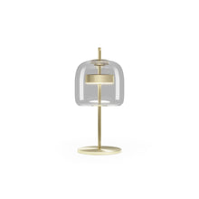 Load image into Gallery viewer, Jube LED Table Lamp in Crystal Transparent/Matt Gold (Small).