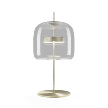 Load image into Gallery viewer, Jube LED Table Lamp in Crystal Transparent/Matt Gold (Medium).