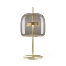 Load image into Gallery viewer, Jube LED Table Lamp in Smoky Transparent/Matt Gold (Medium).