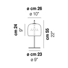 Load image into Gallery viewer, Jube LED Table Lamp - line drawing.