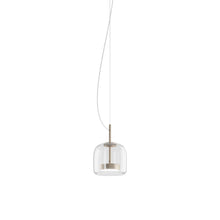 Load image into Gallery viewer, Jube S LED Pendant Light in Matt Gold/Crystal Transparent.